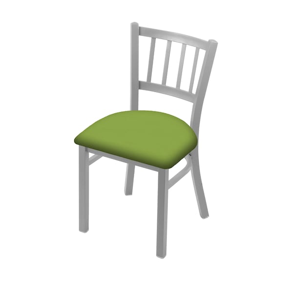 610 Contessa 18" Chair with Anodized Nickel Finish and Canter Kiwi Green Seat